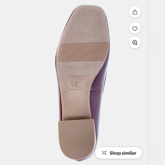 Time and Tru Women's String Bow Block Heel Ballet Shoes Size 11 NWT - Picture 9 of 9